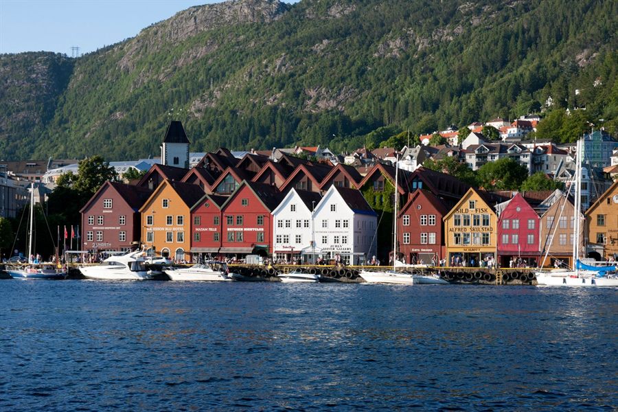 Bryggen wharf in Bergen